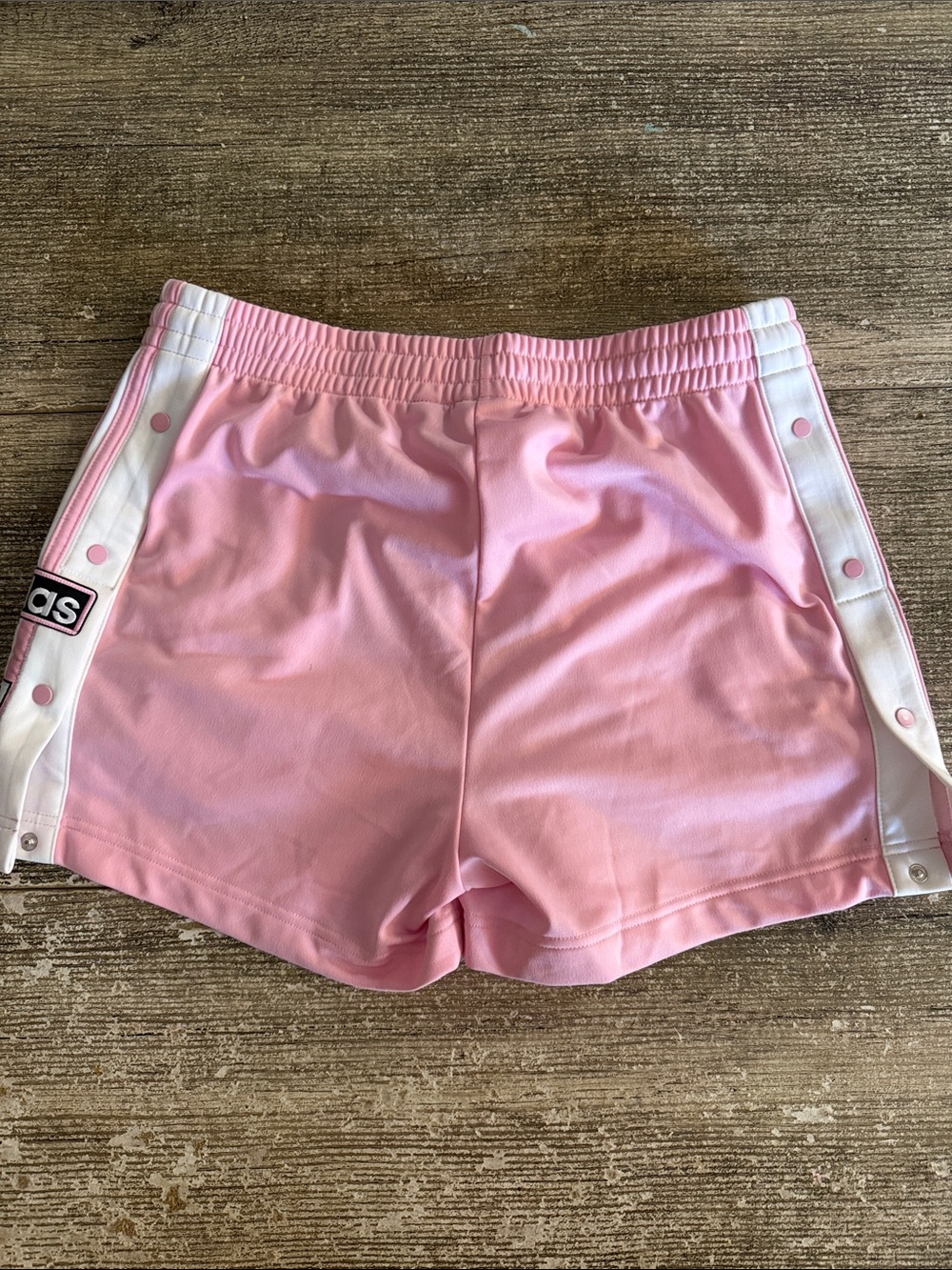 Adidas Originals Pink and White Athletic Clip Shorts - Picture 5 of 6
